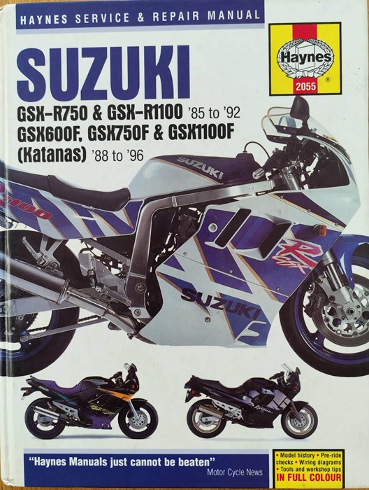 Suzuki GSX-R750 & GSX-R1100, GSX600F, GSX750F & GSX1100F - Haynes Service & Repair Manual