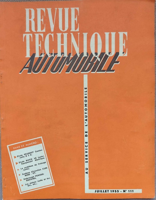 Revue Technique Automobile Nr.111 - Peugeot D3A, Buick V8