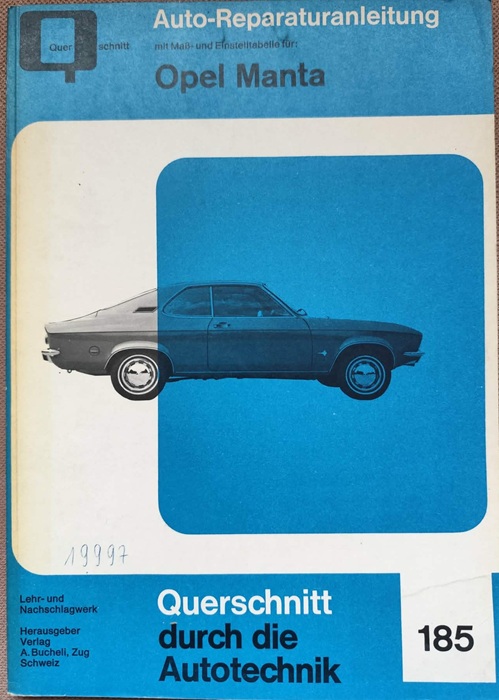 Opel Manta - Auto- Reparaturanleitung 185