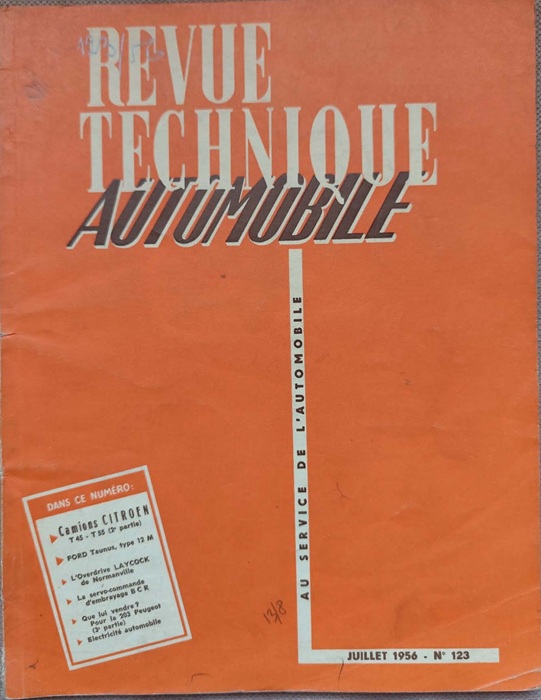 Revue Technique Automobile Nr. 123 - Citroen T45 - T55
