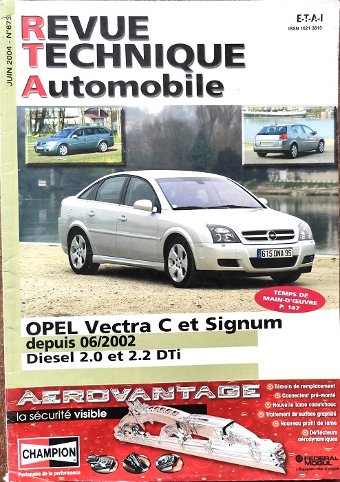 Revue Technique Automobile nr.673 - Opel Vectra C, Signum