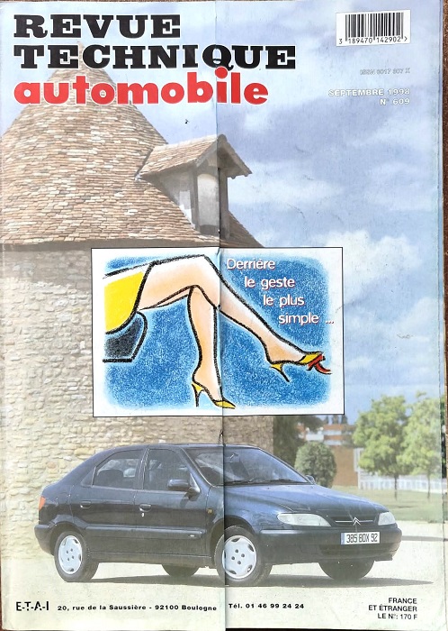 Revue Technique Automobile nr.609 - Citroen Xsara