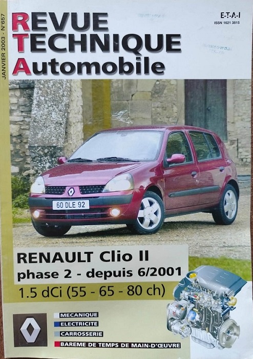 Revue Technique Automobile nr.657 - Renault Clio II