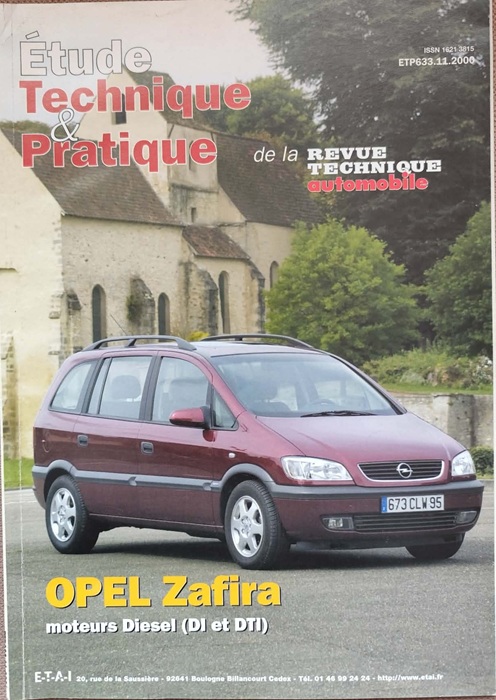 Etude Technique & Pratique - Opel Zafira