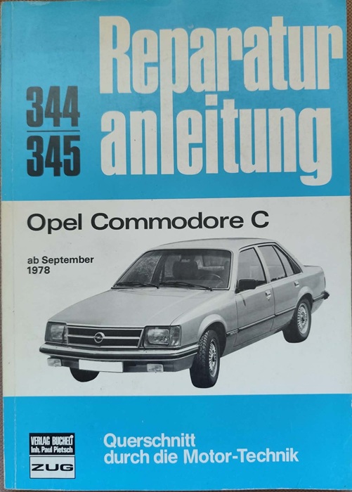 Opel Commodore C - Reparaturanleitung 344/345