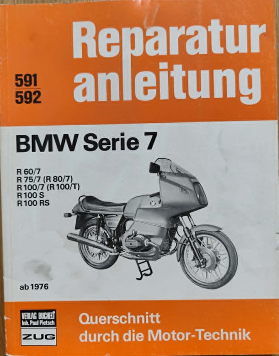 BMW Serie 7 - Reparaturanleitung 591/592