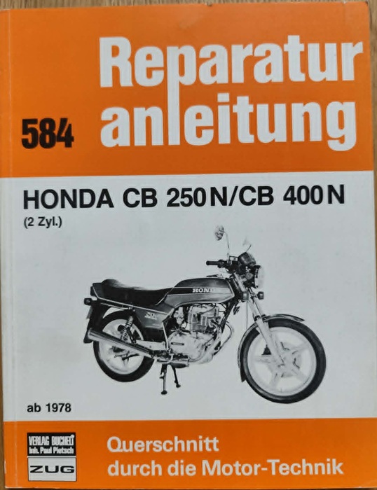 Honda CB 250N/CB 400N - Reparaturanleitung 584