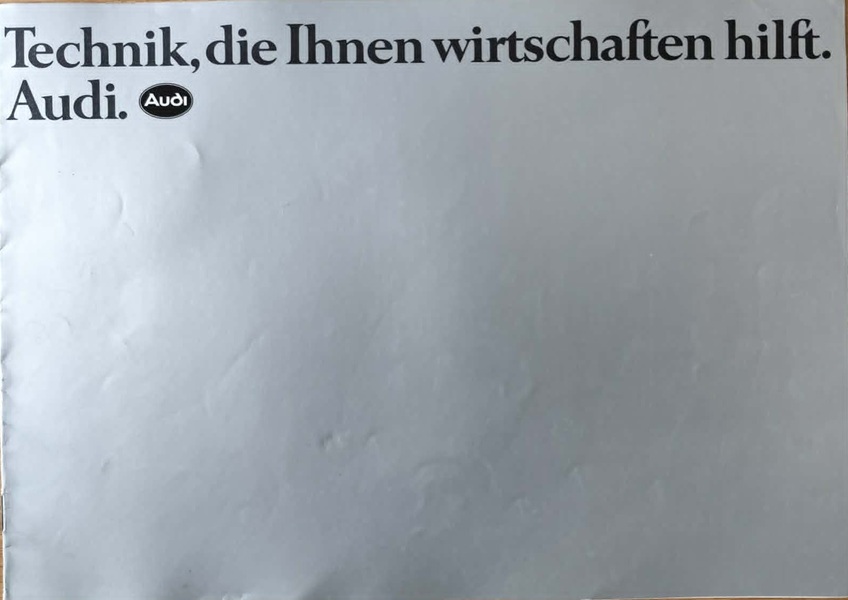 Audi - Prospekt 1981