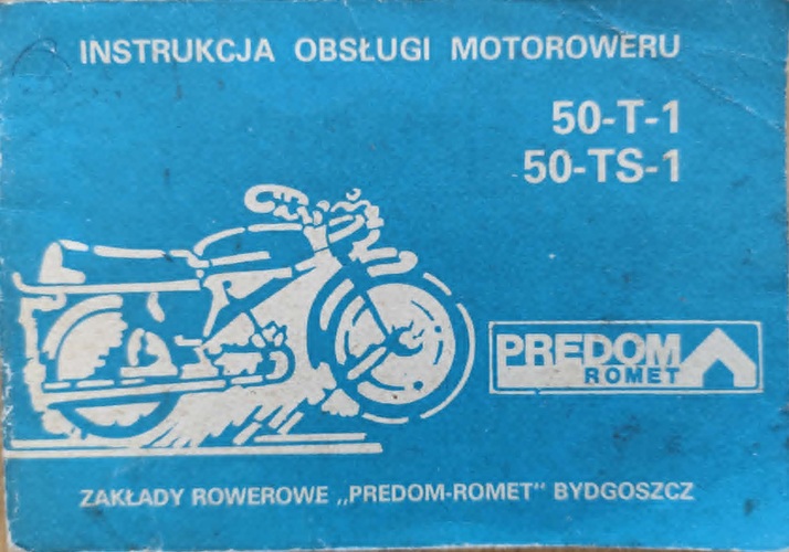 Romet 50-T-1, 50-TS-1 - Instrukcja obsługi 1975
