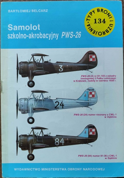 TBiU 134 - Samolot szkolno-akrobacyjny PWS-26