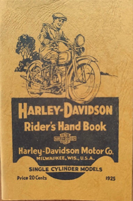 Harley Davidson - Single Cylinder 125 - Riders Hand Book Reprint