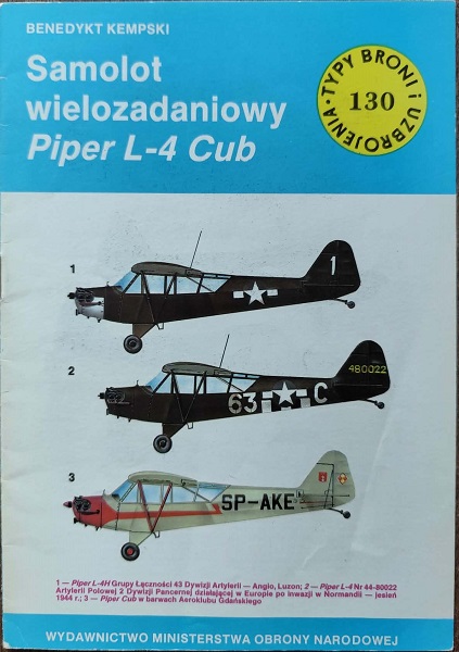 TBiU 130 - Samolot wielozadaniowy Piper L-4 Cub