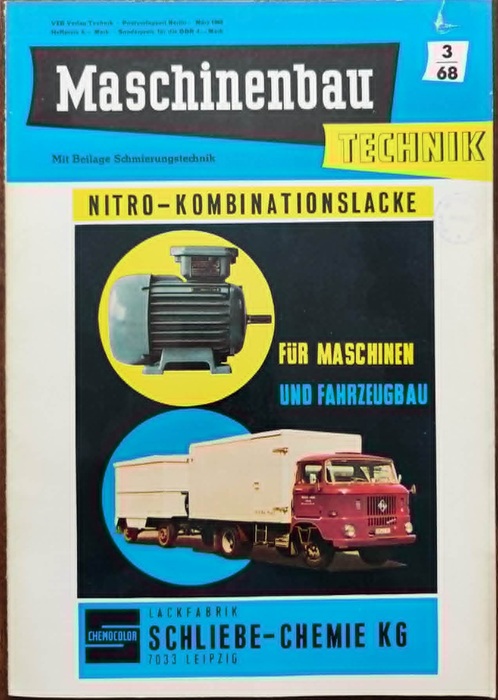 Maschinenbau Technik - Rocznik 1968