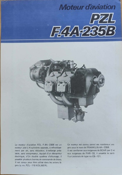 PZL F.4A-235B - Prospekt