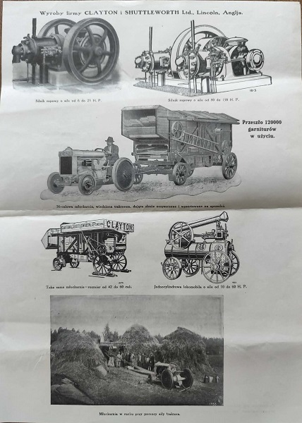 Clayton-Shuttleworth - Oferta handlowa 1925