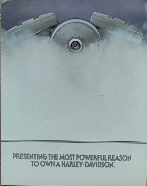Harley Davidson V2 Evolution - Prospekt 1983