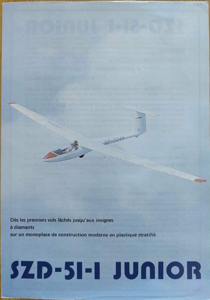 PZL SZD-51-1 Junior - Prospekt