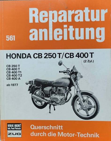 Honda CB 250T/CB 400T - Reparaturanleitung 561