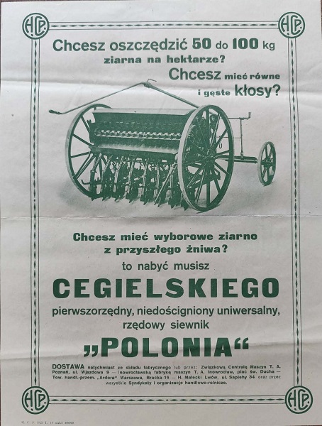 Cegielski - Siewnik Rzędowy Polonia