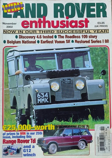 Land Rover enthusiast 11/2002