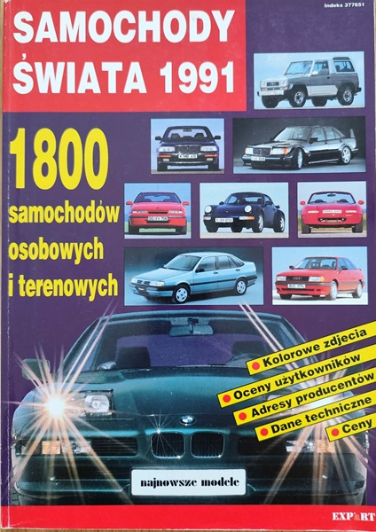 Katalog Samochody świata - 1991