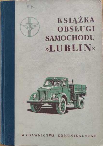 Książka obsługi samochodu "Lublin"