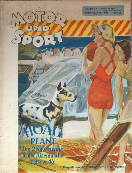 Motor und Sport nr.28 - 1939 - Stoewer Sedina