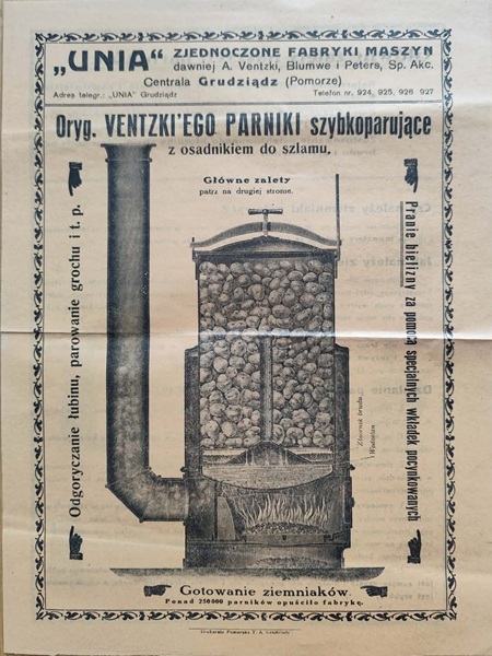 UNIA Zjednoczone Fabryki Maszyn - Parniki szybkoparujące